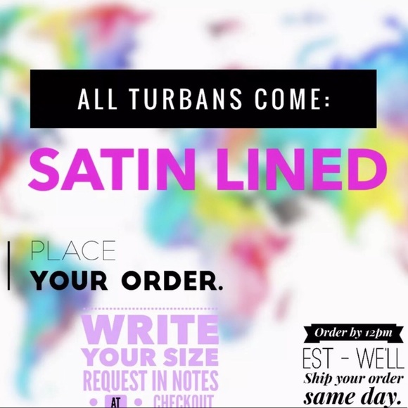 Satin Lined Red Emoji Turban Hair Wrap - Bonnet - Picture 2 of 6